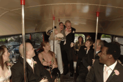 Bride and Groom visit top deck