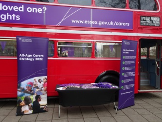 Featuring bus hire using: Exhibition Bus.