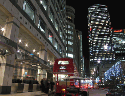 Night lights in urban towers