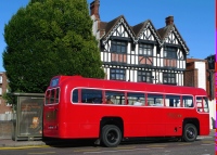 Half timbered Prince of Wales PH behind