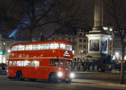 Floodlit Nelsons Column backdrop