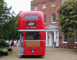 Back end of a bus - Just Married