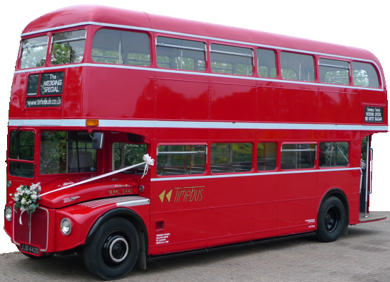 Open Platform Routemaster bus; three quarter view