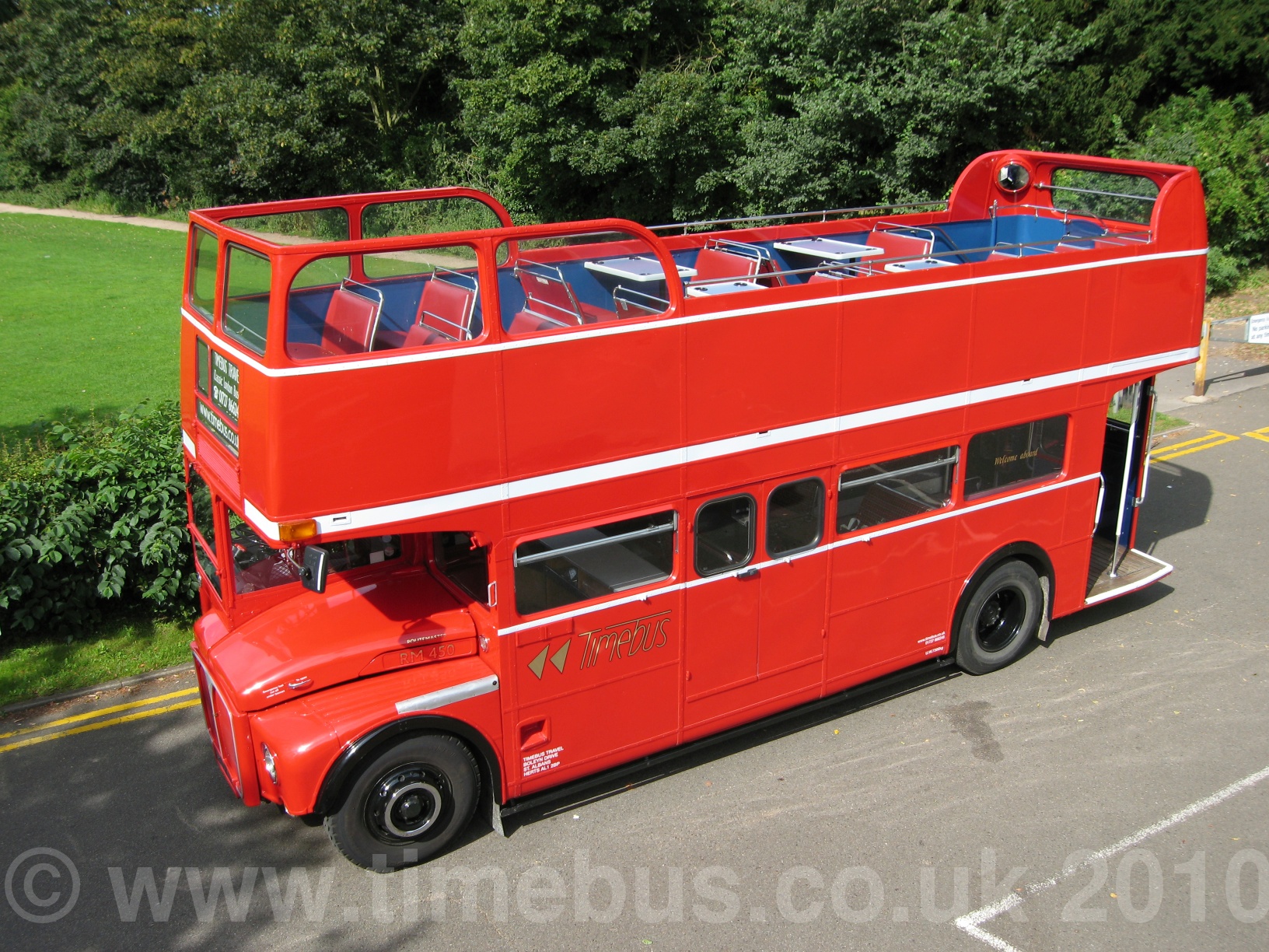 Open top bus hire Timebus Space Open Topper with Open Platform