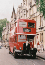 Autobus garé à Oxford