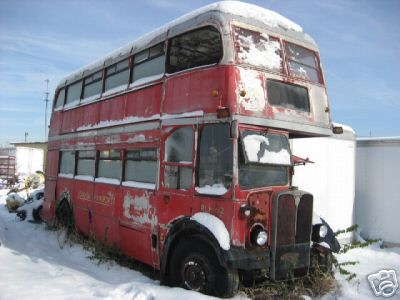 Offside front view, in snow
