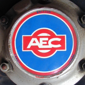 AEC hub cap on an RLH front wheel